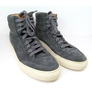 Kolo Italy  Gray Suede Lace Up High Top Shoes Mens Size US 9 EUR 42